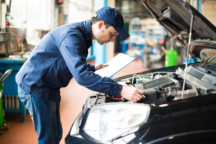 Calendário de manutenção preventiva de carros